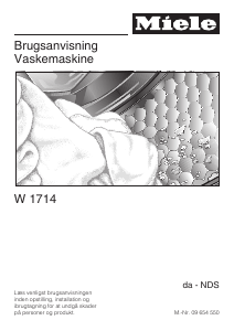 Brugsanvisning Miele W 1714 Vaskemaskine
