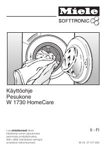 Käyttöohje Miele W 1730 HomeCare Pesukone