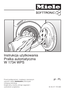 Instrukcja Miele W 1734 WPS Pralka