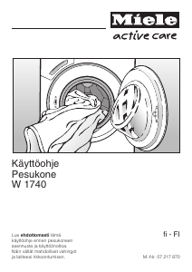 Käyttöohje Miele W 1740 Active Care Pesukone