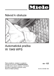 Manuál Miele W 1949 WPS LiquidWash Pračka