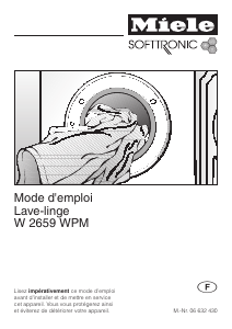 Mode d’emploi Miele W 2659 L WPM Lave-linge