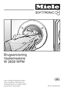 Brugsanvisning Miele W 2839 WPM Vaskemaskine
