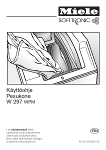 Käyttöohje Miele W 297 WPM Pesukone
