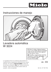 Manual de uso Miele W 3224 Lavadora