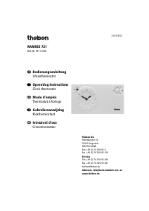 Mode d’emploi Theben RAMSES 721 Thermostat