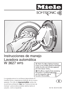 Manual de uso Miele W 3627 WPS Lavadora