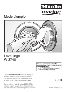 Mode d’emploi Miele W 374 Lave-linge