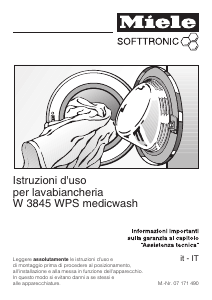 Manuale Miele W 3845 WPS Medicwash Lavatrice