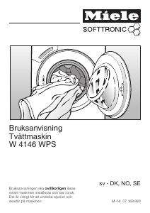 Bruksanvisning Miele W 4146 WPS Tvättmaskin