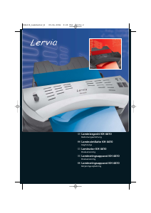 Brugsanvisning Lervia KH 4410 Lamineringsmaskine