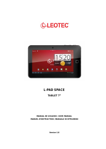 Manuale Leotec LETAB701 L-Pad Space Tablet