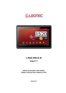 Manuale Leotec LETAB703 L-Pad Space III Tablet