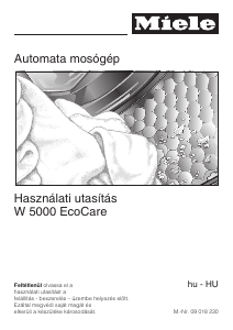 Használati útmutató Miele W 5000 EcoCare Mosógép