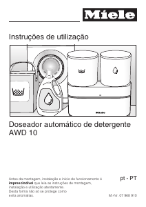 Manual Miele W 5000 WPS Supertronic Máquina de lavar roupa