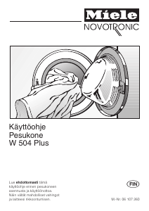 Käyttöohje Miele W 504 Pesukone