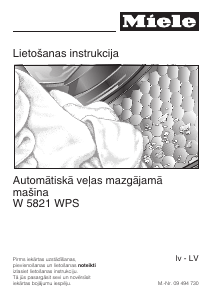 Rokasgrāmata Miele W 5821 WPS Veļas mašīna
