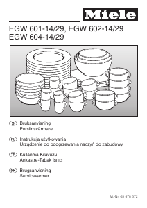 Bruksanvisning Miele W 604 Tvättmaskin