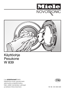 Käyttöohje Miele W 839 Pesukone