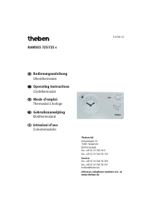 Manual Theben RAMSES 725 Thermostat