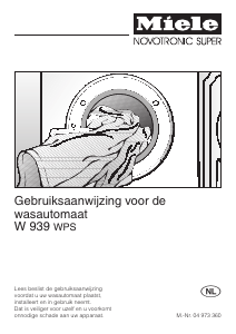 Handleiding Miele W 939 WPS Wasmachine