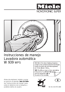 Manual de uso Miele W 939 WPS Lavadora
