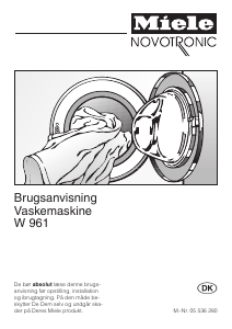 Brugsanvisning Miele W 961 Vaskemaskine