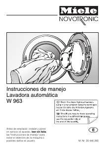 Manual de uso Miele W 963 Lavadora