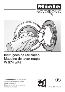 Manual Miele W 974 WPS Máquina de lavar roupa