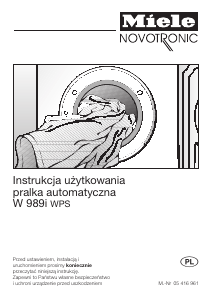 Instrukcja Miele W 989i Pralka