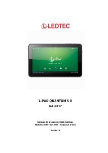 Manuale Leotec LETAB908 L-Pad Quantum S 8 Tablet