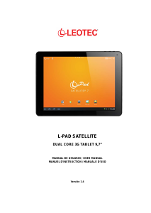 Bruksanvisning Leotec LETAB909 L-Pad Satellite Tablet