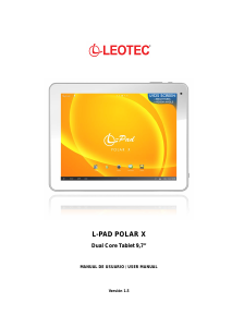 Bruksanvisning Leotec LETAB914 L-Pad Polar X Tablet