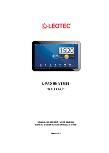 Manuale Leotec LETAB1005 L-Pad Universe Tablet