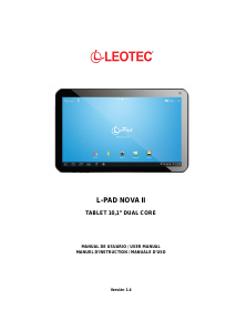 Manuale Leotec LETAB1009 L-Pad Nova II Tablet