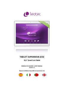 Manual Leotec LETAB1020 Supernova Qi32 Tablet