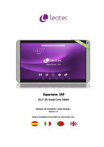 Manual Leotec LETAB1023 Supernova I3G Tablet