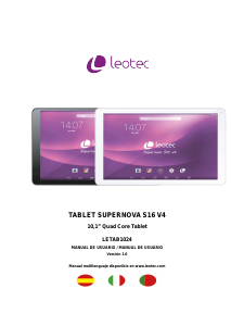 Manuale Leotec LETAB1024 Supernova S16 v4 Tablet