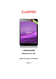 Bruksanvisning Leotec LETAB78503S L-Pad Eklipse Tablet