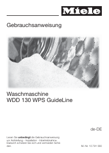 Hướng dẫn sử dụng Miele WDD 130 WPS GuideLine Máy giặt