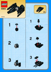 Manual de uso Lego set 6965 Star Wars TIE Interceptor