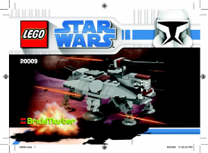 Εγχειρίδιο Lego set 20009 Star Wars AT-TE