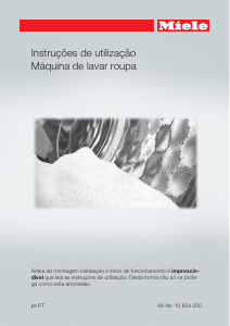 Manual Miele WKG 120 Máquina de lavar roupa