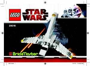 Manual Lego set 20016 Star Wars Imperial shuttle