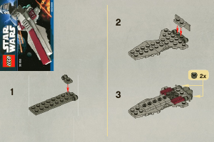 Bedienungsanleitung Lego set 30053 Star Wars Republic attack cruiser