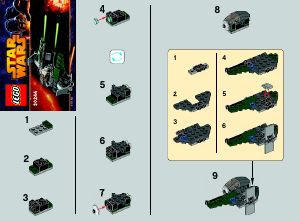 Manual Lego set 30244 Star Wars Anakins Jedi interceptor