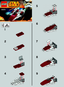 Manual Lego set 30272 Star Wars A-Wing starfighter