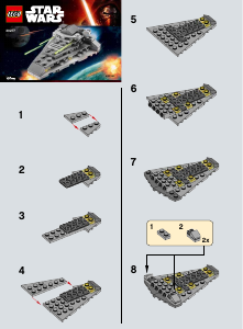 Bedienungsanleitung Lego set 30277 Star Wars First Order Star Destroyer