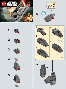 Manual Lego set 30279 Star Wars Kylo Rens command shuttle