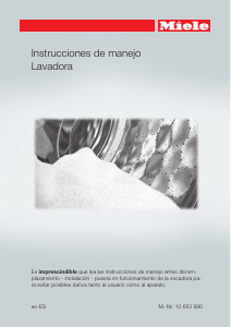 Manual de uso Miele WMG 120 Lavadora